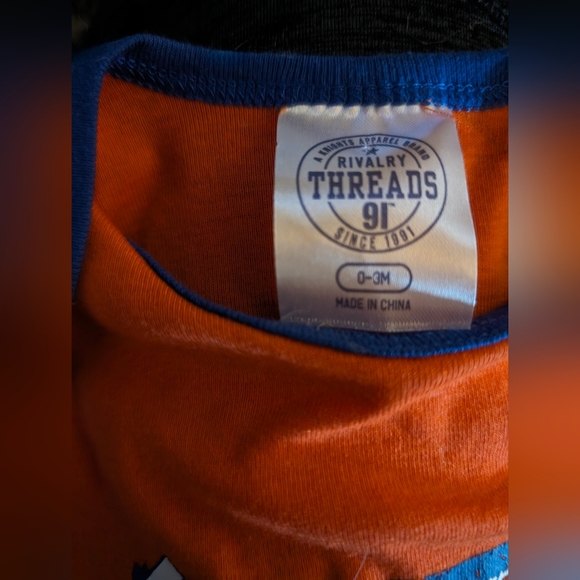 Little And Loud Gator Fan Shirt Size 0-3 Mo. Florida Gator Baby Outfit - Picture 3 of 3